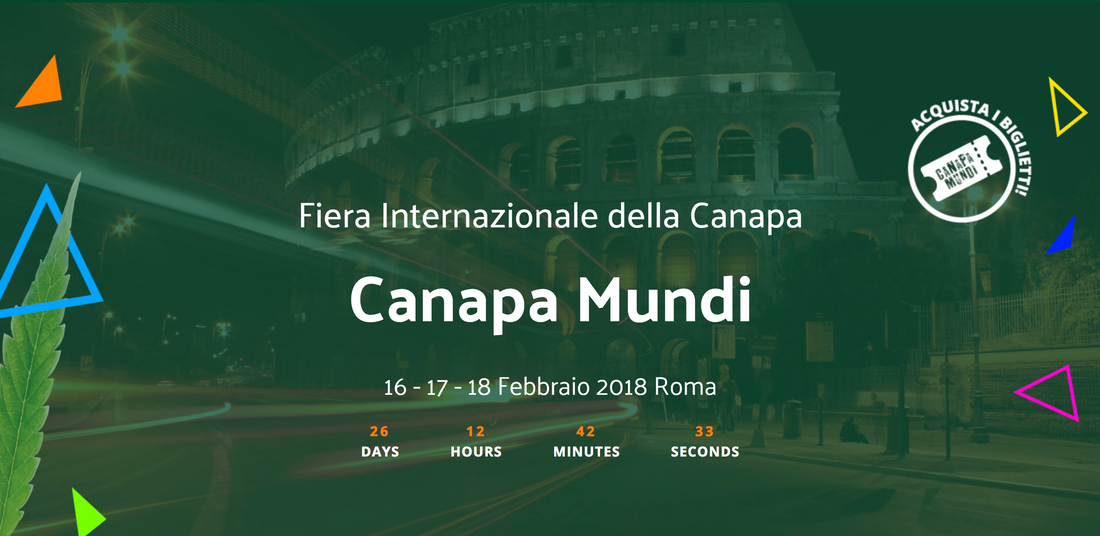 MamaMary Gold Sponsor alla Fiera Internazionale della Canapa assieme a Bulldog Amsterdam, Ministry of Cannabis, Barneys e altri.