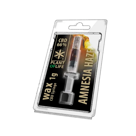WAX CBD - 66% CBD - Extracted from Cannabis Light
 AMNESIA 1G - 1 ML