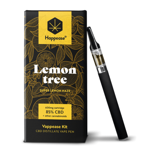 CBD VAPE: Happease Svapo CBD Starter Kit 85% Cannabis CBD-CBG-CBN Aroma Lemon Tree