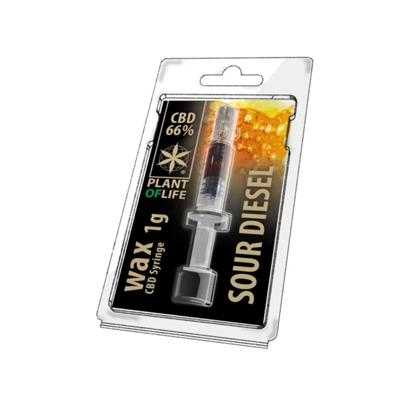 WAX CBD - 66% CBD - Extracted from Cannabis Light
SOUR DIESEL 1G - 1 ML