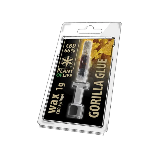 CERA CBD - 66% CBD - Extracto de Cannabis Light
 Pegamento Gorilla Glue 1 g - 1 ml