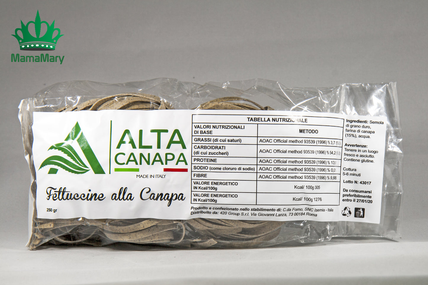 FETTUCCINE ALLA CANAPA - 500 G - mamamary