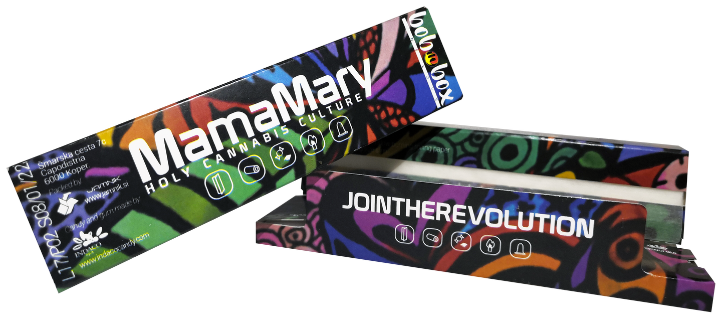 MamaMary Box -Mamamary Cartine lunghe - Filtri di cartone - Fiammiferini - Preservativo - Caramelline