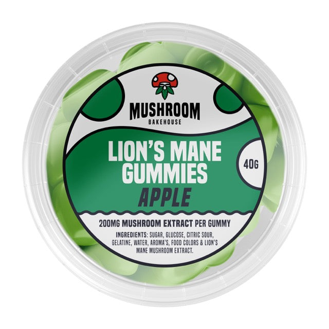 Mushroom Bakehouse Lion’s Mane Gummies Apple- mamamary