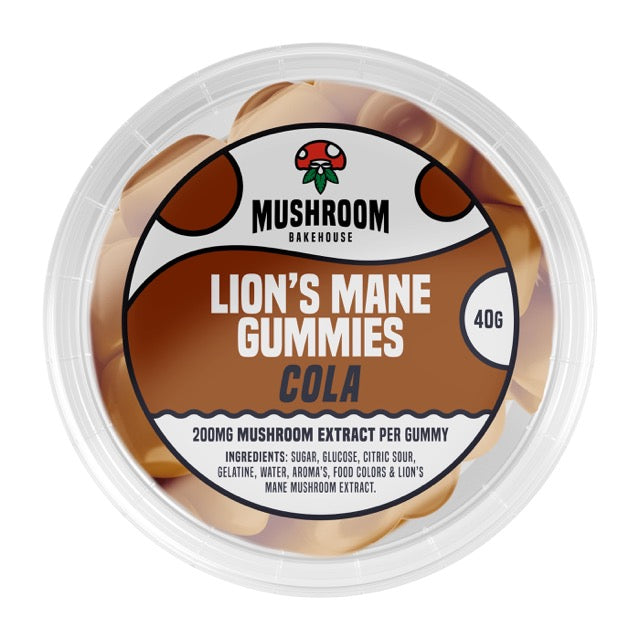 Mushroom Bakehouse Lion’s Mane Gummies Cola- mamamary