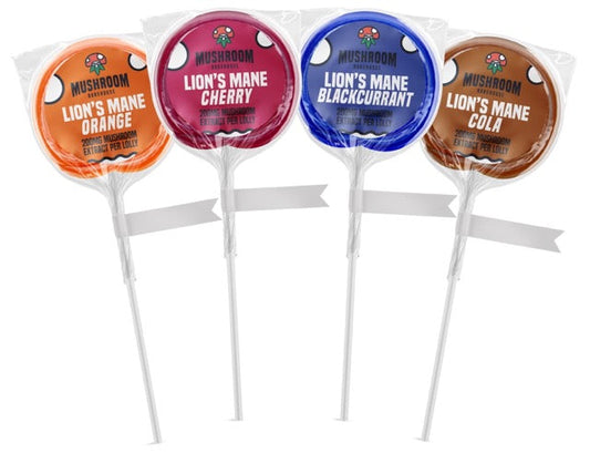 Mushroom Bakehouse Lion’s Mane Lollypops (200mg mushroom extract per lolly) - mamamary