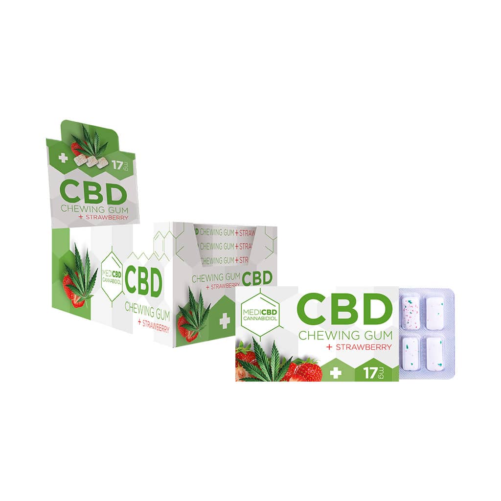 Gomma da masticare MediCBD Strawberry CBD (17mg CBD) - mamamary