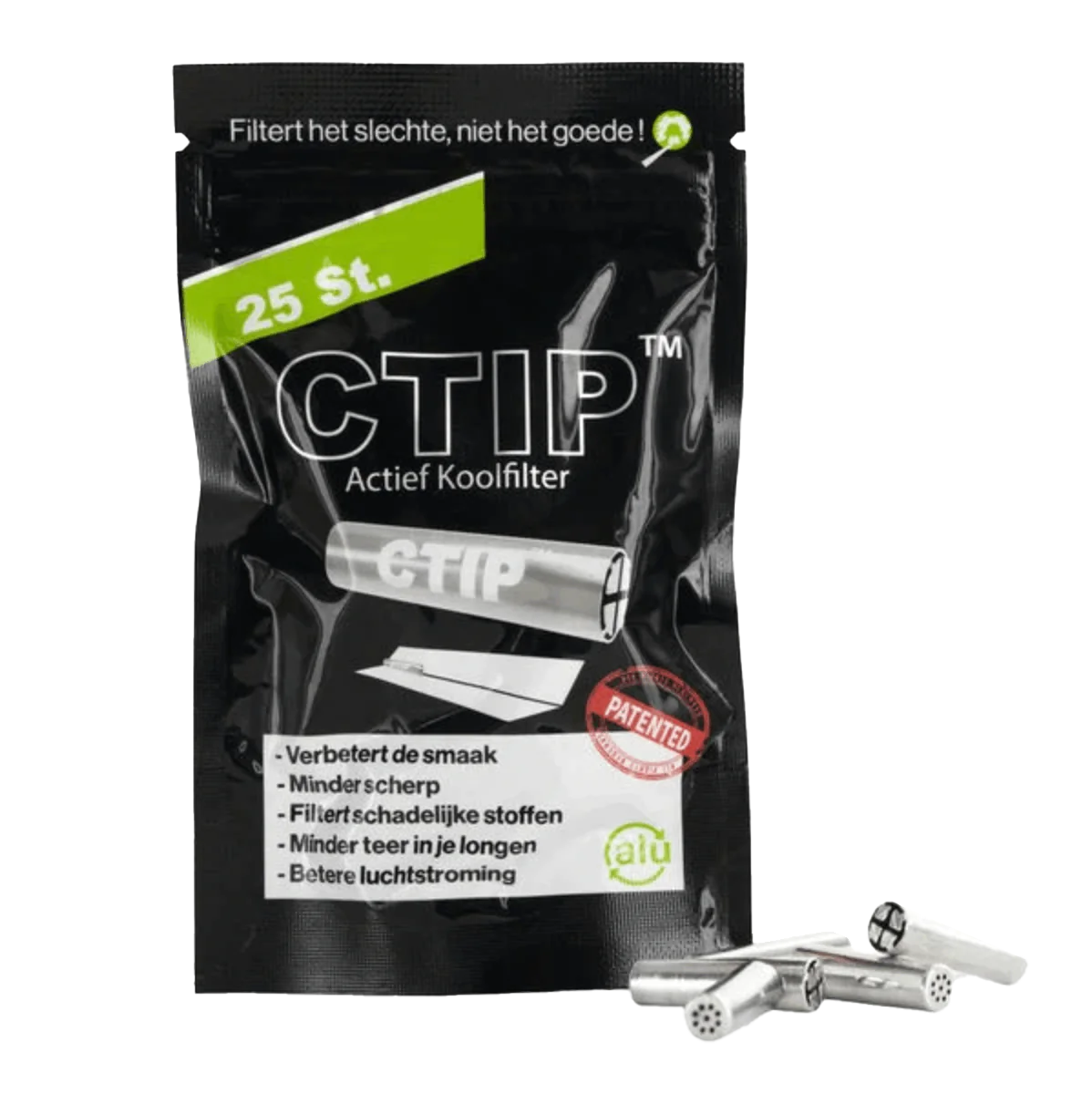 Filtri a Carbone Attivo CTIP 7 mm- MIGLIORI DI ACTITUBE - Per Joint e Sigarett