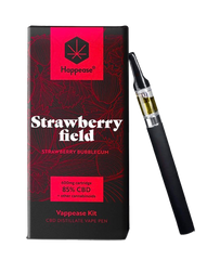 CBD VAPE: Happease Svapo CBD Starter Kit 85% Cannabis CBD-CBG-CBN Aroma Strawberry Field