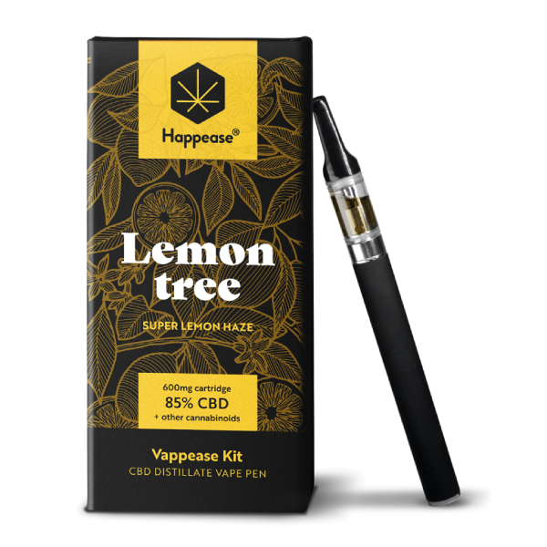 CBD VAPE: Happease Svapo CBD Starter Kit 85% Cannabis CBD-CBG-CBN Aroma Lemon Tree