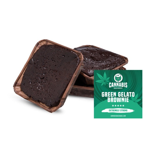 Chocolate Cannabis Green Gelato Brownie - mamamary