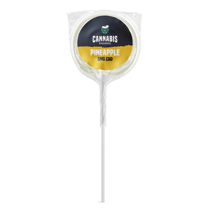 Cannabis CBD Lollipop Pineapple (5mg CBD) - mamamary