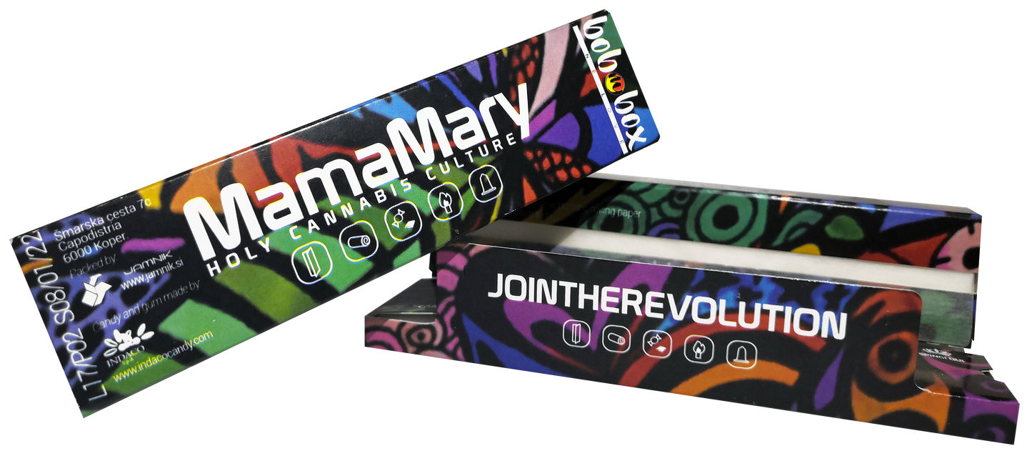 MamaMary Box  -Mamamary Cartine lunghe  - Filtri di cartone  - Fiammiferini - Preservativo  - Caramelline