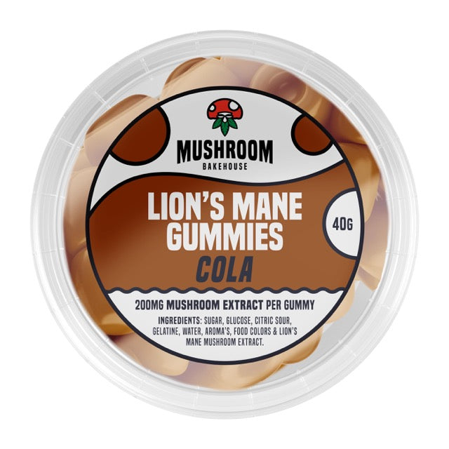 Mushroom Bakehouse Lion’s Mane Gummies  Cola- mamamary