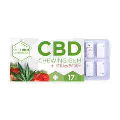 Chicle de fresa y CBD MediCBD (17 mg de CBD)