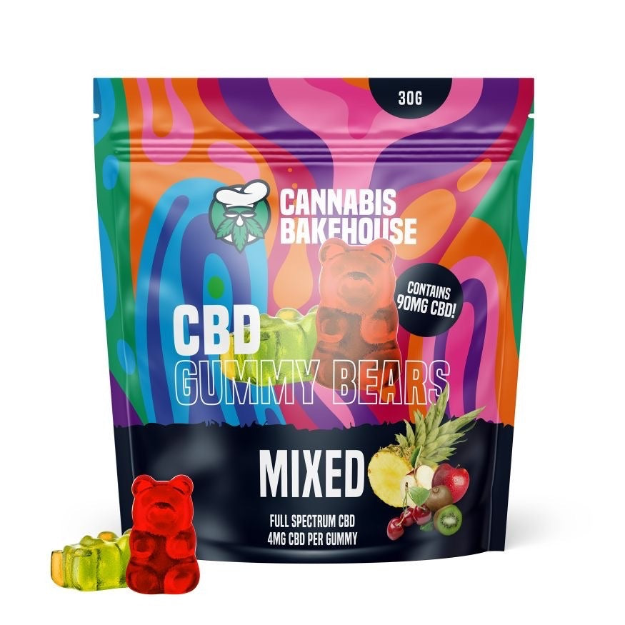 CBD GUMMY BEARS mixed Flavor (4mg CBD per gummy) - mamamary